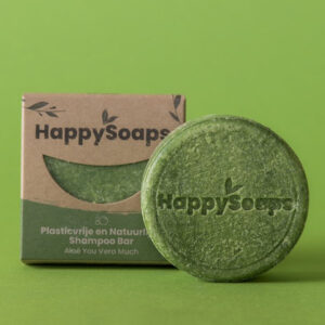 Aloe vera tahke šampoon Happy Soaps 70g - Muudab teie juuksed siledamaks ja vähendab nende haprust