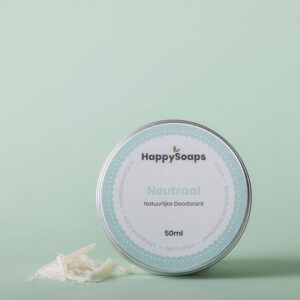 Looduslik neutraalne deodorant Happy Soaps 50g - Pudelikestest jätkub kergesti 2-3 kuuks